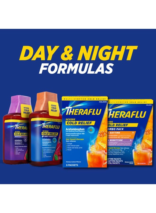 Theraflu Daytime Severe Cold Relief Powder, Berry Burst Flavor, 6 Count - Image 4